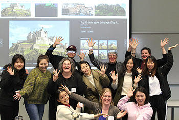 Arts management class at George Mason University